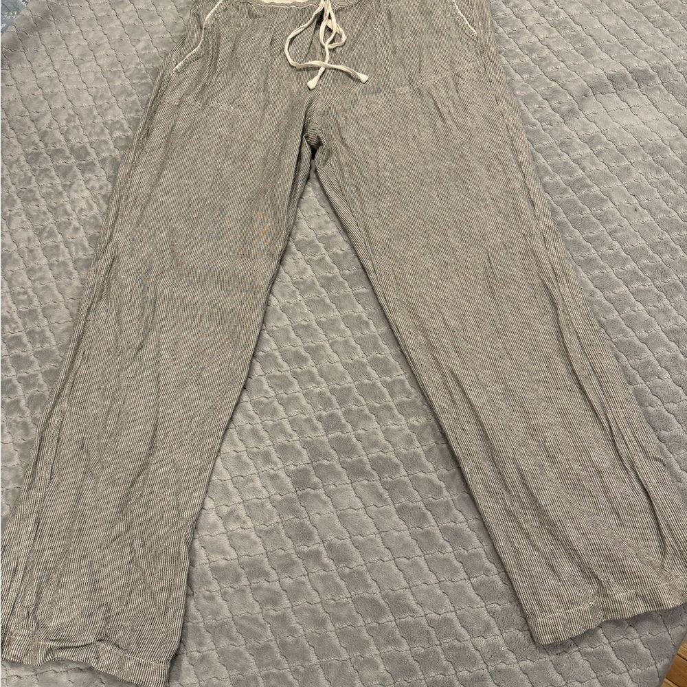 Carlson linen stripped pants